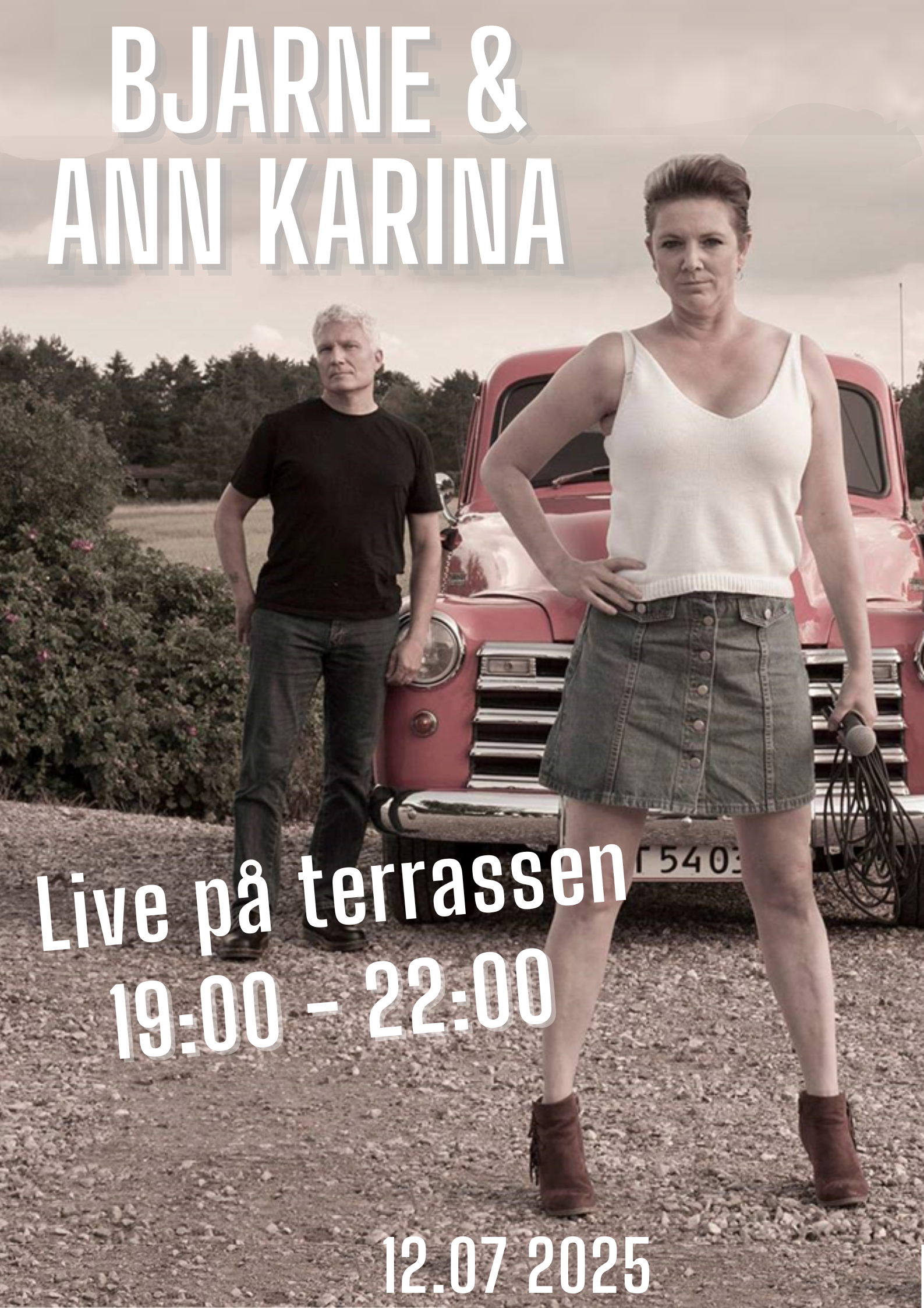 Musik på terrassen.