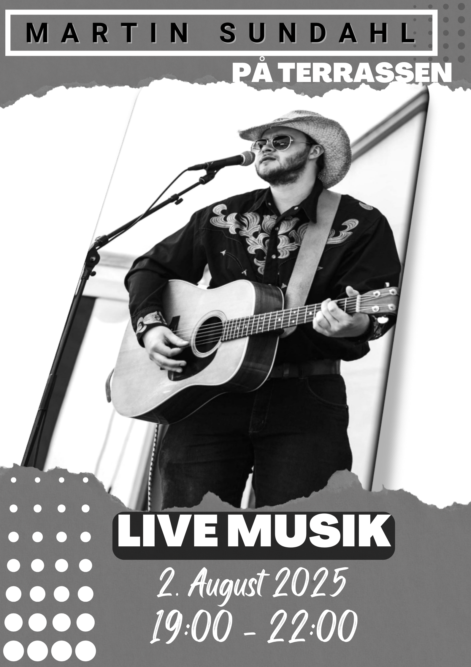 Musik på terrassen.