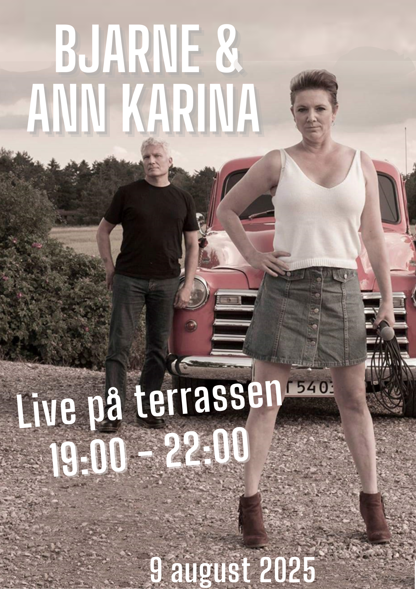 Musik på terrassen.