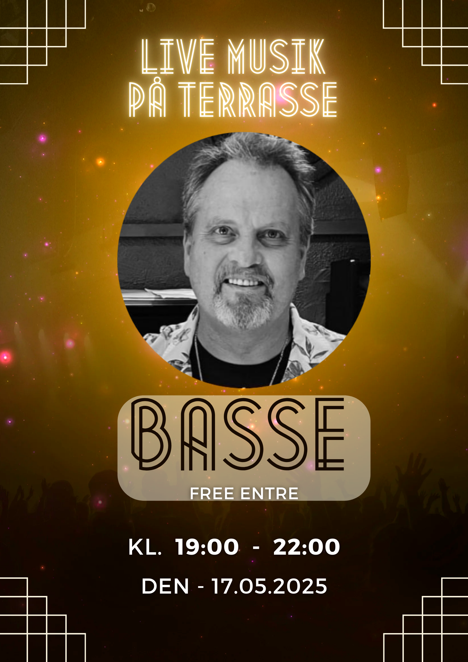Musik på terrassen.